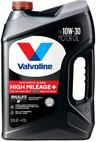 Valvoline high mileage 150k with maxlife plus technology